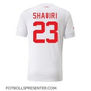 Schweiz Xherdan Shaqiri #23 Borta Matchtröja VM 2022 Kortärmad